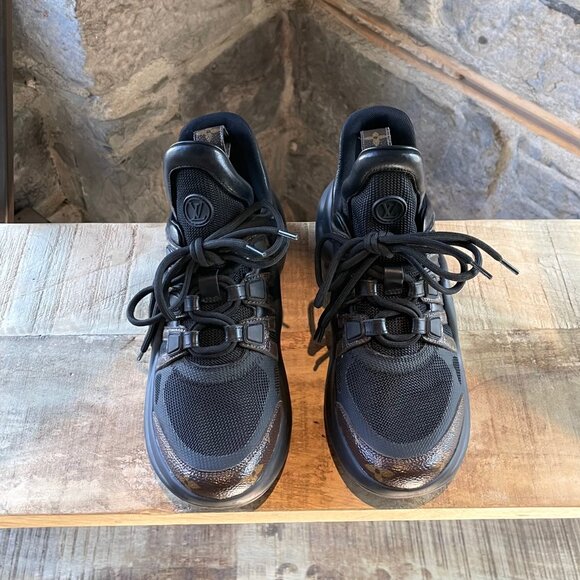 Louis Vuitton Black Monogram Archlight Chunky Sneakers - Picture 2 of 12